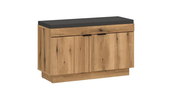 Garderobenbank Coast Evoke Eiche 88 cm Schuhbank - DELAMAR