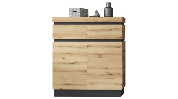 Garderobenkommode Coast Evoke Eiche - grau 101 cm - CORTE