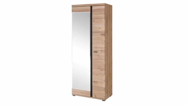 Garderobenschrank mit Spiegel Altesche teilmassiv - 80 cm - SONOS