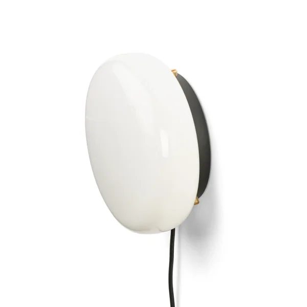 GEJST - OPA Wandleuchte Opalglas, G9, Kabel/Stecker/Schalter