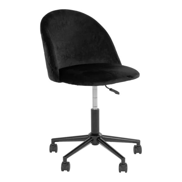 Geneve Bürostuhl Velour schwarz, schwarz.