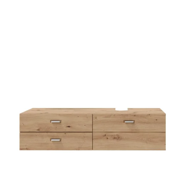 Geo Waschbeckenunterschrank Eiche Dekor.