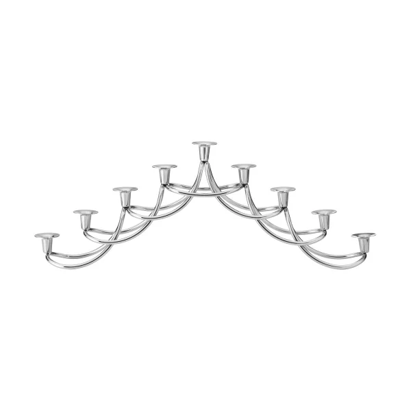 Georg Jensen Harmony Menora Kerzenhalter Edelstahl