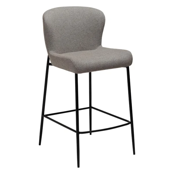 Glam Counterstuhl Bouclé hellbraun.