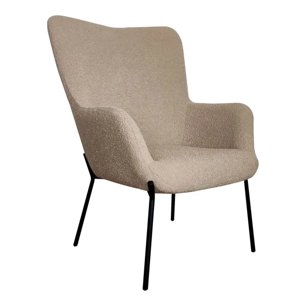 Glasgow Sessel bouclé braun.
