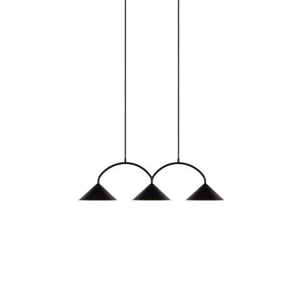 Globen Lighting Curve Pendelleuchte 3 Schwarz