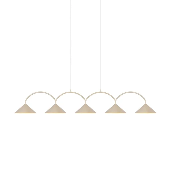 Globen Lighting Curve Pendelleuchte 5 Beige