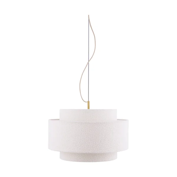 Globen Lighting Noah Pendelleuchte Ø50 cm Bouclé weiß