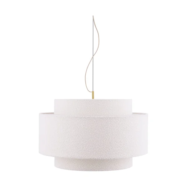 Globen Lighting Noah Pendelleuchte Ø70 cm Bouclé weiß