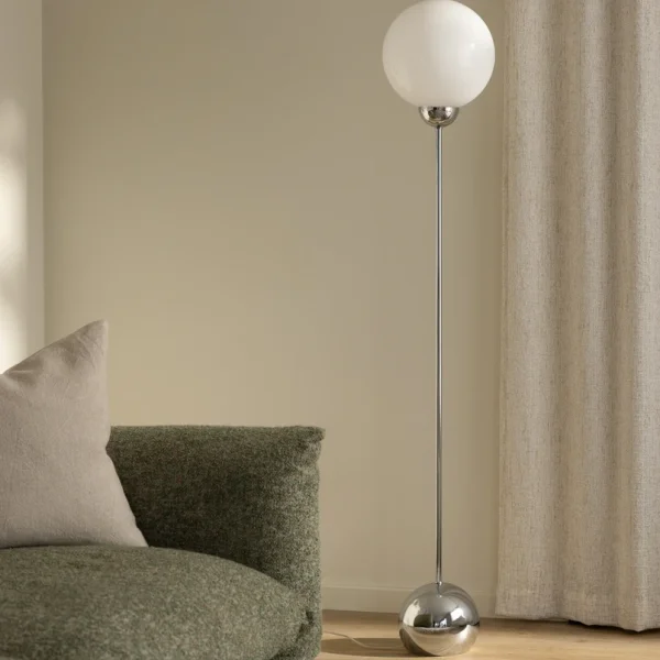 Globen Lighting - Ripley Stehleuchte chrom Glas 144 cm