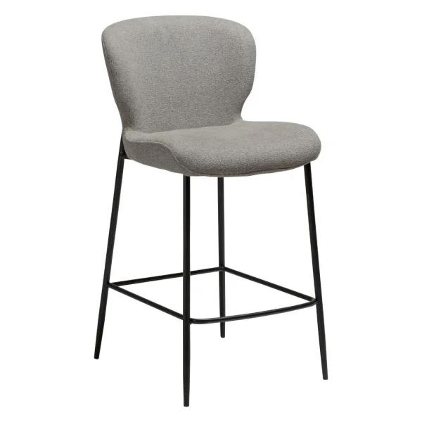 Glory Dan-Form Counterstuhl Bouclé hellbraun.