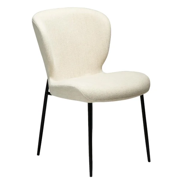 Glory Dan-Form Esszimmerstuhl Bouclé beige.