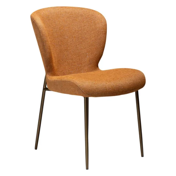 Glory Esszimmerstuhl Bouclé brennendes Orange.