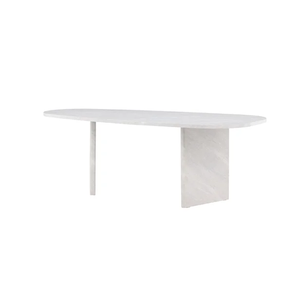 Grönvik Esstisch oval 100x220 cm weiß.