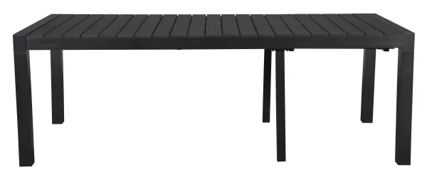 Grup Gartentisch, inkl. 2 Zusatzplatten 223-343 cm schwarz/schwarz.