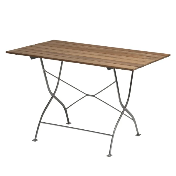 Grythyttan Stålmöbler Biergarten-Tisch Teak-Gestell warmverzinkt
