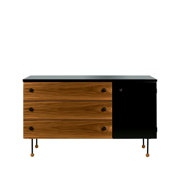 GUBI 62 Dresser Kommode American walnut, 3 Schubladen