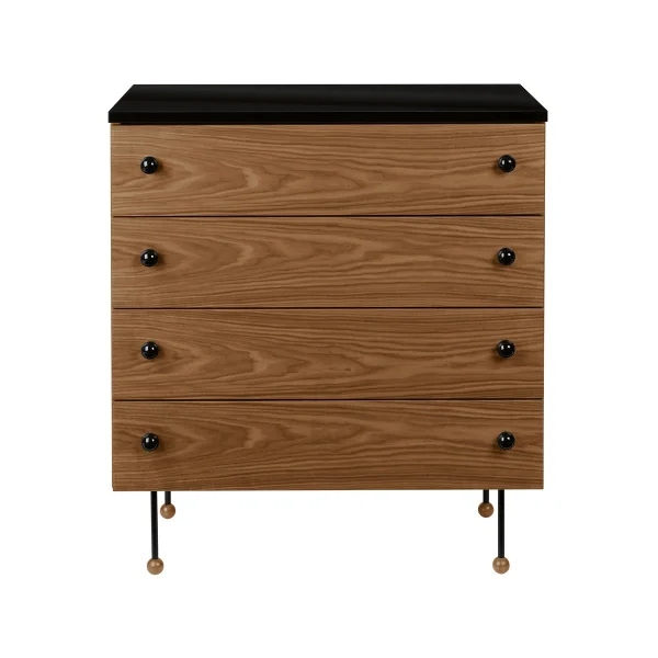 GUBI 62 Dresser Kommode American walnut, 4 Schubladen