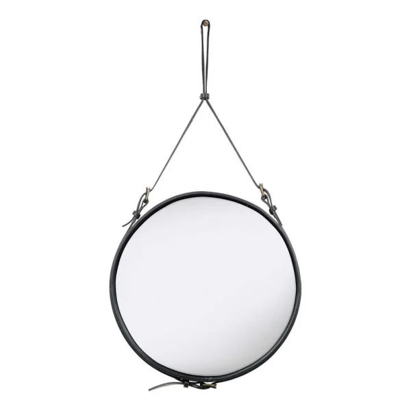GUBI - Adnet Spiegel Circular Ø58 Black Leather