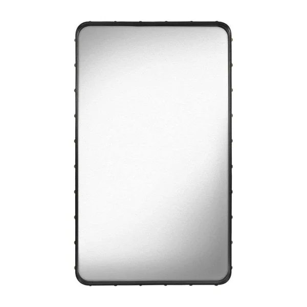 GUBI - Adnet Spiegel Rectangular 65X115 Black Leather