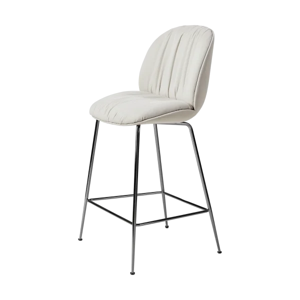 GUBI Beetle Soft Barhocker 65 cm vollgepolstert Sunday Dedar 112-antik Messing