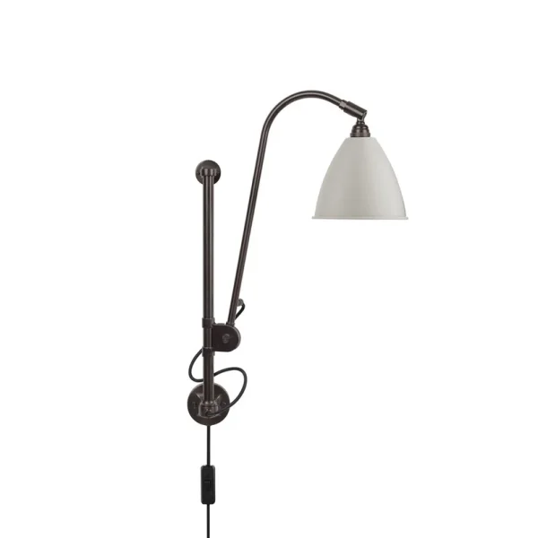GUBI - Bestlite BL5 Wandlampe, Ø 16 cm, schwarz/messing/weiß