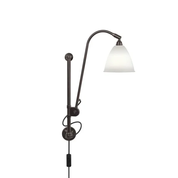 GUBI - Bestlite BL5 Wandlampe, Ø 16 cm, schwarz/porzellan
