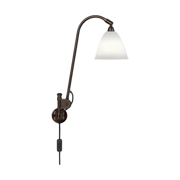 GUBI - Bestlite BL6 Wandlampe, Ø 16 cm, schwarz/porzellan