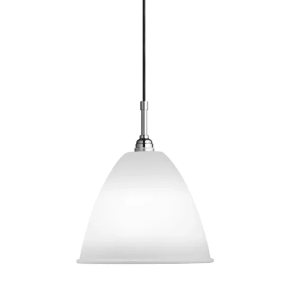 GUBI - Bestlite BL9 Hängelampe Ø 21cm Porzellan weiß / chrom