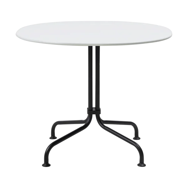 GUBI Carmel Bistro Loungetisch 75x75 cm Clam white-black semi matt