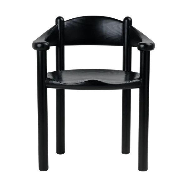 GUBI Daumiller Armlehnstuhl Brown-black pine
