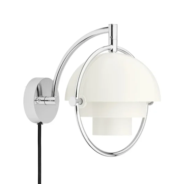 GUBI - Multi-Line Wandleuchte chrom/weiß Metall G9
