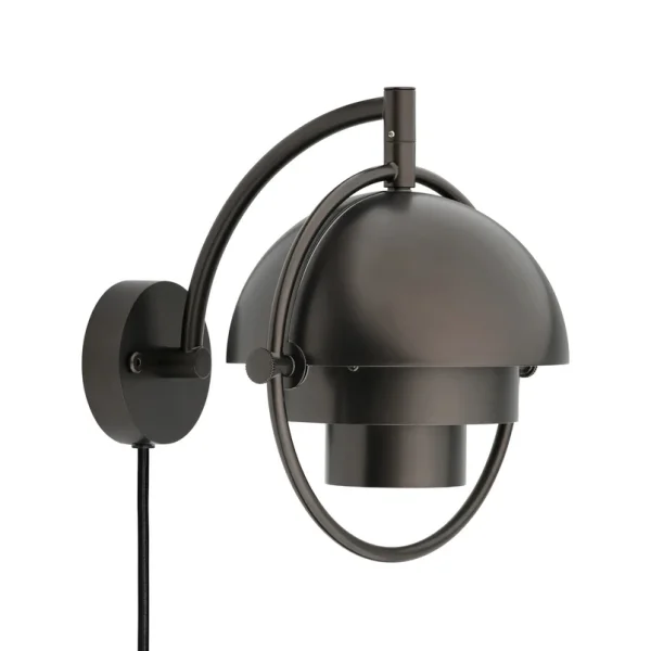 GUBI - Multi-Line Wandleuchte schwarz-messingfarben Metall G9