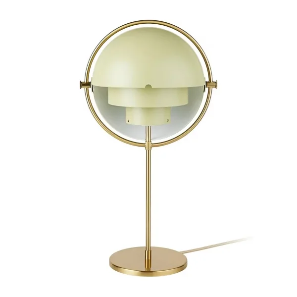 GUBI Multi-Lite Tischleuchte Brass-desert sage