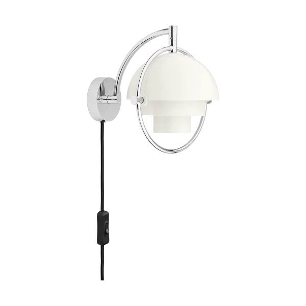 GUBI Multi-Lite Wandleuchte Weiß-chrom