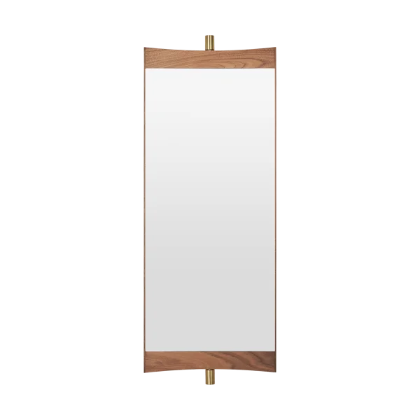 GUBI Vanity Spiegel 1 Walnuss-Messing