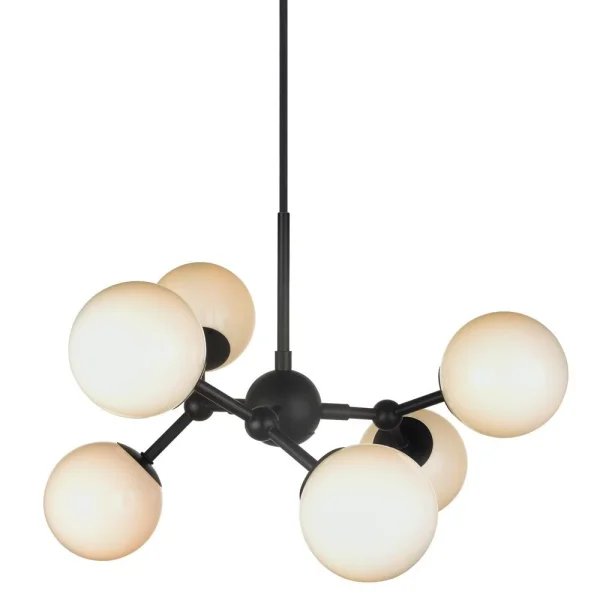 Halo Design - Atom 6 Pendelleuchte Black/Opal