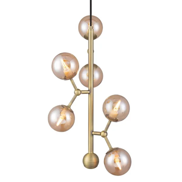 Halo Design - Atom Vertical Pendelleuchte Antique Brass