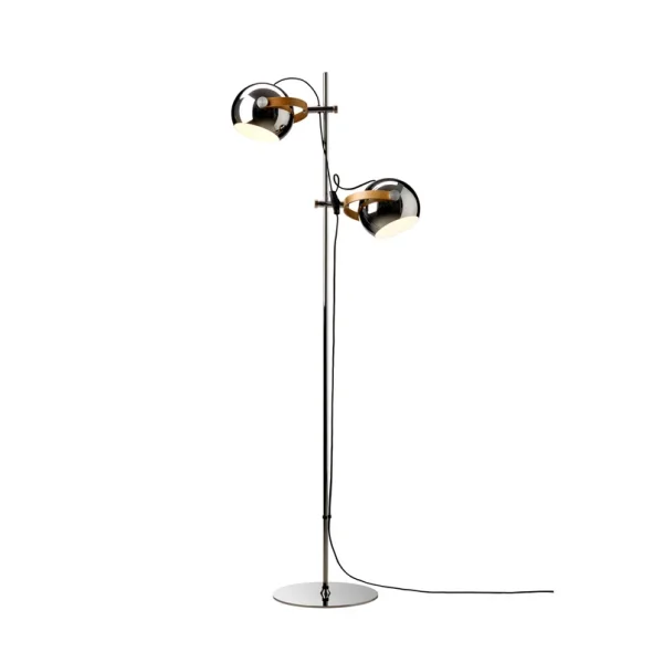 Halo Design - DC Stehlampe, chrom, Höhe 150 cm Metall 2-flg.