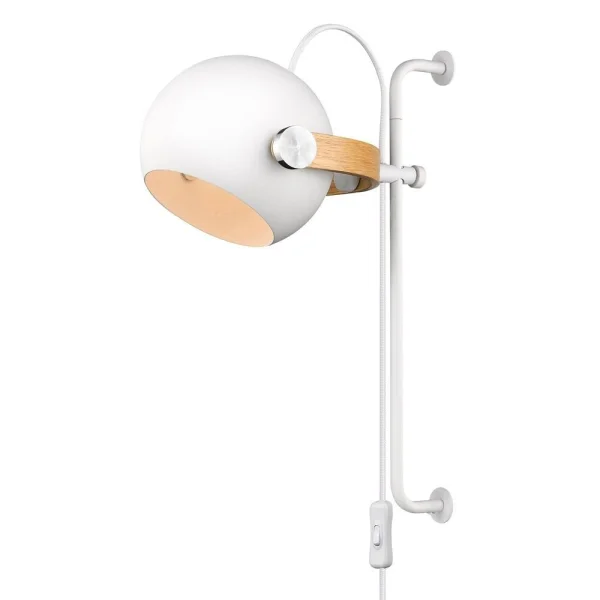 Halo Design - D.C Wandleuchte Long Ø18 White/Oak