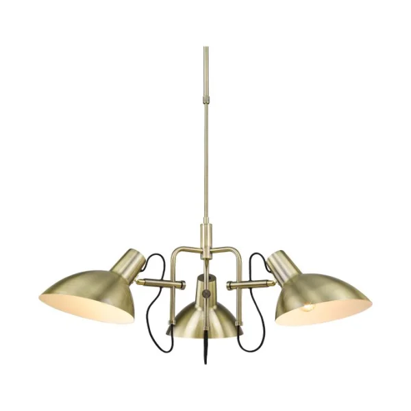 Halo Design Metropole 3-Licht Deckenleuchte 73 cm Goldfarben