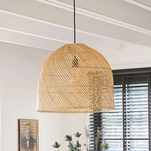 Hängeleuchte Dankia, Rattan, Ø 50 Cm