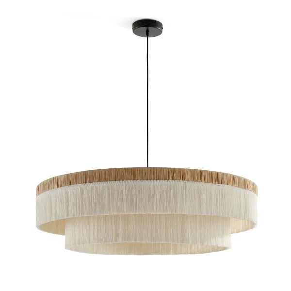Hängeleuchte Kavi Mit Fransen, Raffia, Ø 86 Cm