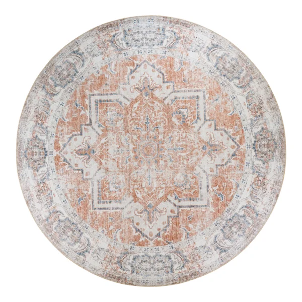 Havana Teppich Ø200 cm blau,orange.