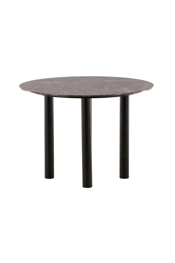 Havsten Esstisch Ø106cm Glas braun.