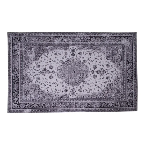Hawai Teppich 160x230 cm schwarz und weiß.
