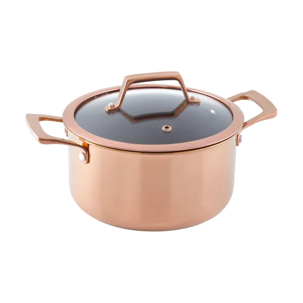 Hâws Hâws Santo Bräter mit Deckel Hybrid Coating 3,4 L Rose Gold