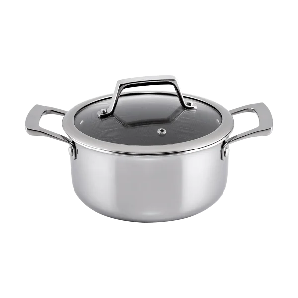 Hâws Hâws Santo Hybrid Coating Topf mit Deckel 2,2 L Edelstahl