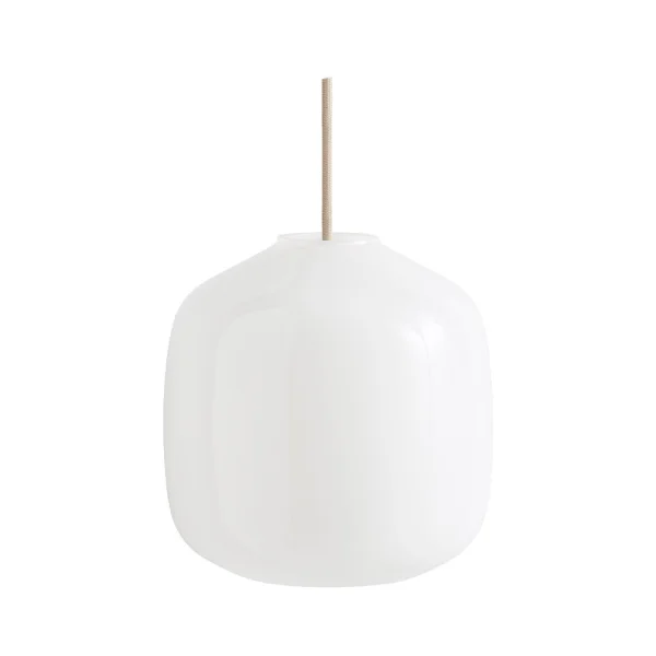 HAY - Buoy Glass 200 Pendelleuchte Opal/Beton Grey
