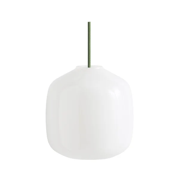 HAY - Buoy Glass 200 Pendelleuchte Opal/Garden Green